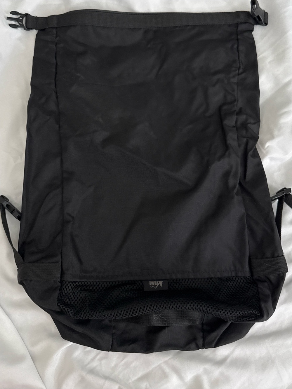 REI Black Roll-Top Backpack